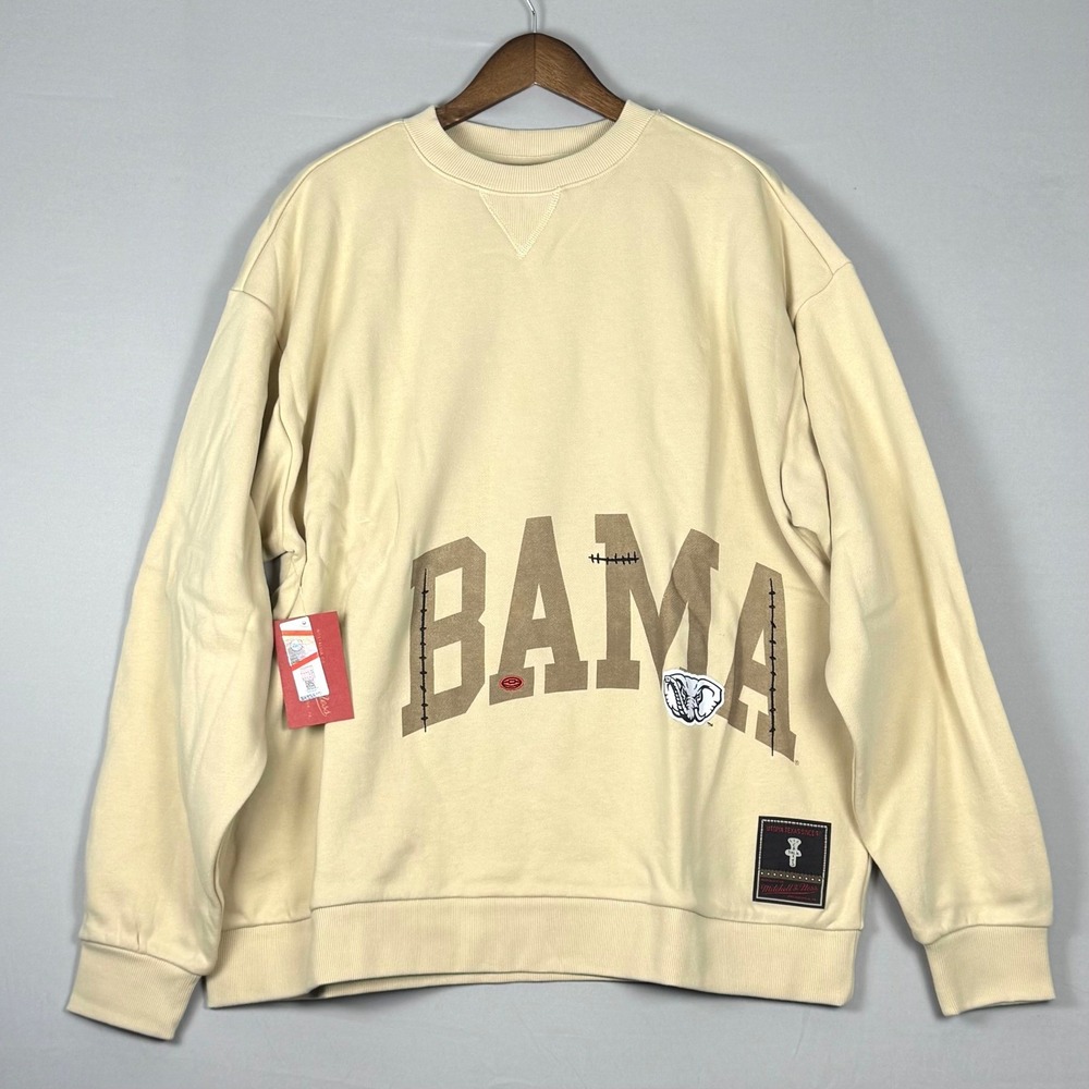 Mitchell & Ness Cactus Jack Alabama Mens XL Tan New Bama Patch Crewneck Verified